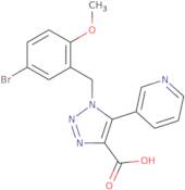 1-(5-Bromo-2-methoxybenzyl)-5-pyridin-3-yl-1H-1,2,3-triazole-4-carboxylic acid