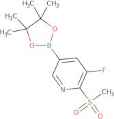 3-Fluoro-5-(4,4,5,5-tetramethyl-1,3,2-dioxaborolan-2-yl)-2-(methylsulfonyl)pyridine