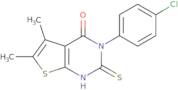 3-(4-Chlorophenyl)-5,6-dimethyl-2-sulfanyl-3H,4H-thieno[2,3-d]pyrimidin-4-one