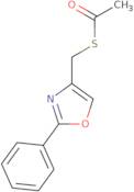 1-{[(2-Phenyl-1,3-oxazol-4-yl)methyl]sulfanyl}ethan-1-one