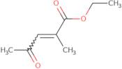 Ethyl (2E)-2-methyl-4-oxopent-2-enoate