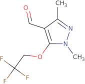 1,3-Dimethyl-5-(2,2,2-trifluoroethoxy)-1H-pyrazole-4-carbaldehyde