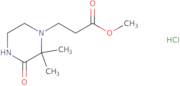 Methyl 3-(2,2-dimethyl-3-oxopiperazin-1-yl)propanoate hydrochloride