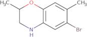 6-Bromo-2,7-dimethyl-3,4-dihydro-2H-1,4-benzoxazine