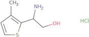 2-Amino-2-(3-methylthiophen-2-yl)ethan-1-ol hydrochloride
