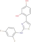 4-{2-[(2,4-Difluorophenyl)amino]-1,3-thiazol-4-yl}benzene-1,3-diol