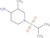 3-Methyl-1-(propane-2-sulfonyl)piperidin-4-amine