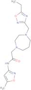 2-{4-[(5-Ethyl-1,2,4-oxadiazol-3-yl)methyl]-1,4-diazepan-1-yl}-N-(5-methyl-1,2-oxazol-3-yl)acetamide