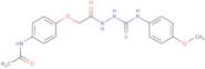 N-[4-(2-{2-[(4-Methoxyanilino)carbothioyl]hydrazino}-2-oxoethoxy)phenyl]acetamide