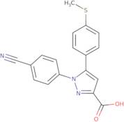 1-(4-Cyano-phenyl)-5-(4-methylsulfanyl-phenyl)-1H-pyrazole-3-carboxylic acid