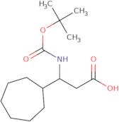 3-{[(tert-Butoxy)carbonyl]amino}-3-cycloheptylpropanoic acid