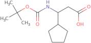 Boc-3-Amino-3-cyclopentylpropanoic acid