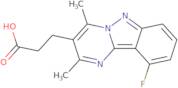3-{10-Fluoro-2,4-dimethylpyrimido[1,2-b]indazol-3-yl}propanoic acid