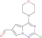 2-chloro-4-(morpholin-4-yl)pyrrolo[2,1-f][1,2,4]triazine-6-carbaldehyde