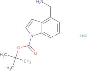 tert-Butyl 4-(aminomethyl)-1H-indole-1-carboxylate hydrochloride