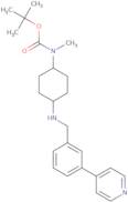 tert-Butyl methyl(4-((3-(pyridin-4-yl)-benzyl)amino)cyclohexyl)carbamate