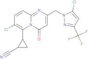 (1R,2R)-2-(7-Chloro-2-((5-chloro-3-(trifluoromethyl)-1H-pyrazol-1-yl)methyl)-4-oxo-4H-pyrido[1,2-a]pyrimidin-6-yl)cyclopropane-1-car bonitrile