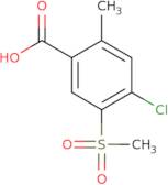 4-Chloro-2-methyl-5-(methylsulfonyl)benzoic acid