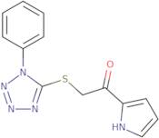 2-[(1-Phenyl-1H-1,2,3,4-tetrazol-5-yl)sulfanyl]-1-(1H-pyrrol-2-yl)ethan-1-one