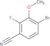 4-Bromo-2-fluoro-3-methoxybenzonitrile