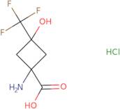 rac-(1S,3S)-1-Amino-3-hydroxy-3-(trifluoromethyl)cyclobutane-1-carboxylic acid hydrochloride