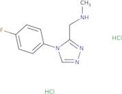 1-[4-(4-Fluorophenyl)-1,2,4-triazol-3-yl]-N-methylmethanamine dihydrochloride