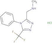 N-Methyl-1-[4-phenyl-5-(trifluoromethyl)-1,2,4-triazol-3-yl]methanamine hydrochloride