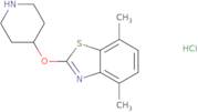 4,7-Dimethyl-2-piperidin-4-yloxy-1,3-benzothiazole hydrochloride