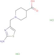 1-[(2-Amino-1,3-thiazol-4-yl)methyl]piperidine-4-carboxylic acid dihydrochloride