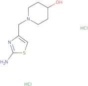1-[(2-Amino-1,3-thiazol-4-yl)methyl]piperidin-4-ol dihydrochloride