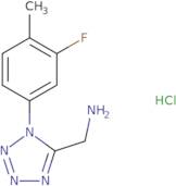 {[1-(3-Fluoro-4-methylphenyl)-1H-tetrazol-5-yl]methyl}amine hydrochloride