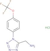 ({1-[4-(Trifluoromethoxy)phenyl]-1H-tetrazol-5-yl}methyl)amine hydrochloride
