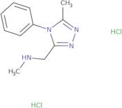 Methyl[(5-methyl-4-phenyl-4H-1,2,4-triazol-3-yl)methyl]amine dihydrochloride