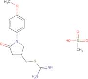 [1-(4-Methoxyphenyl)-5-oxopyrrolidin-3-yl]methyl imidothiocarbamate metanesulfonate