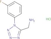 {[1-(3-Fluorophenyl)-1H-tetrazol-5-yl]methyl}amine hydrochloride