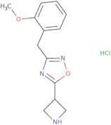 5-Azetidin-3-yl-3-(2-methoxybenzyl)-1,2,4-oxadiazole hydrochloride