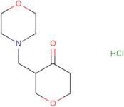 3-[(Morpholin-4-yl)methyl]oxan-4-one hydrochloride