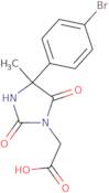 2-[4-(4-Bromophenyl)-4-methyl-2,5-dioxoimidazolidin-1-yl]acetic acid