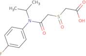 2-[[2-[(4-Fluorophenyl)(1-methylethyl)amino]-2-oxoethyl]sulfinyl]acetic acid