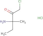 3-Amino-1-chloro-3-methylpentan-2-one hydrochloride