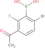 (3-Acetyl-6-bromo-2-fluorophenyl)boronic acid