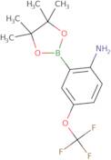 2-(4,4,5,5-Tetramethyl-1,3,2-dioxaborolan-2-YL)-4-(trifluoromethoxy)aniline