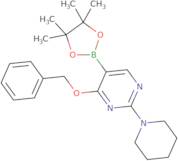 4-Benzyloxy-2-(1-piperidyl)-5-(4,4,5,5-tetramethyl-1,3,2-dioxaborolan-2-yl)pyrimidine