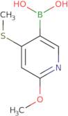 2-Methoxy-4-(methylthio)pyridine-5-boronic acid