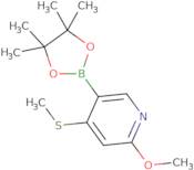 2-Methoxy-4-(methylthio)pyridine-5-boronic acid pinacol ester