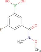 3-(N,o-Dimethylhydroxylaminocarbonyl)-5-fluorophenylboronic acid