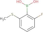 6-Fluoro-2-(methylsulfanyl)phenylboronic acid