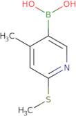 [4-Methyl-6-(methylsulfanyl)pyridin-3-yl]boronic acid