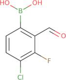 4-Chloro-3-fluoro-2-formylphenylboronic acid