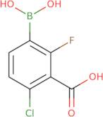 3-Carboxy-4-chloro-2-fluorophenylboronic acid